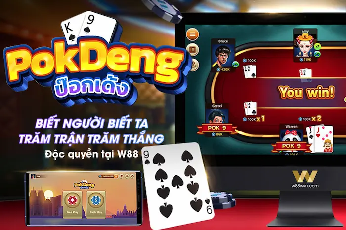 Cách chơi Pok Deng W88